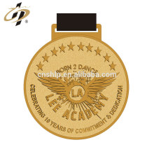 Die casting zinc alloy gold custom metal dance award medals